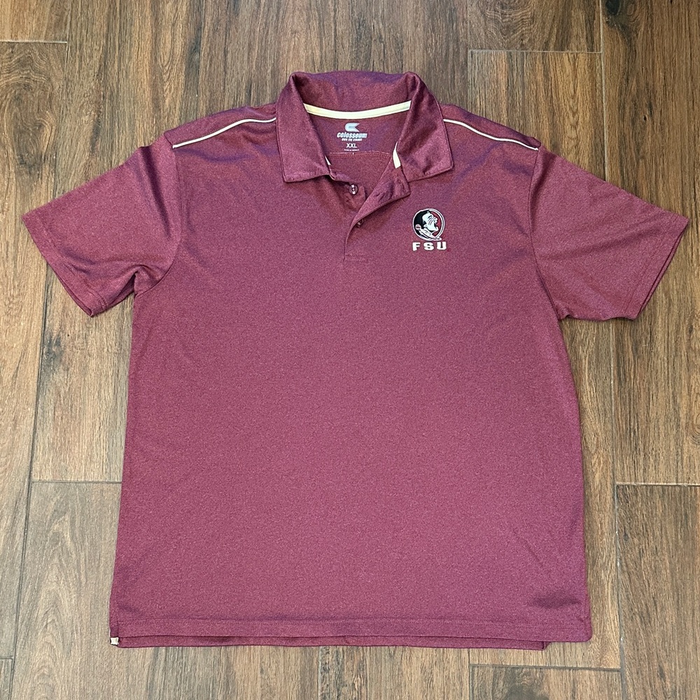 Champion Burgundy Polo Shirt with Logo